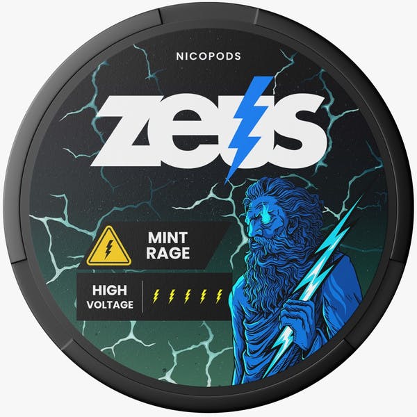 Zeus Mint Rage Strong nikotiinipussit