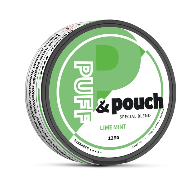 Puff and Pouch Lime strong 12mg nikotinové sáčky