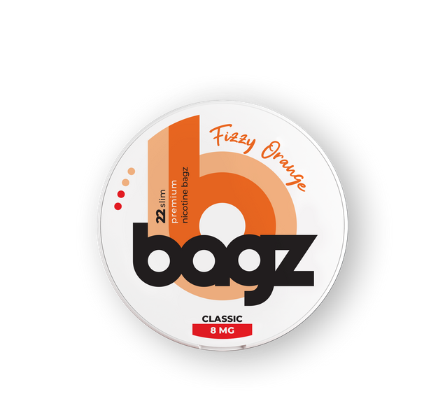 Bagz Bagz Fizzy Orange 8mg sachets de nicotine