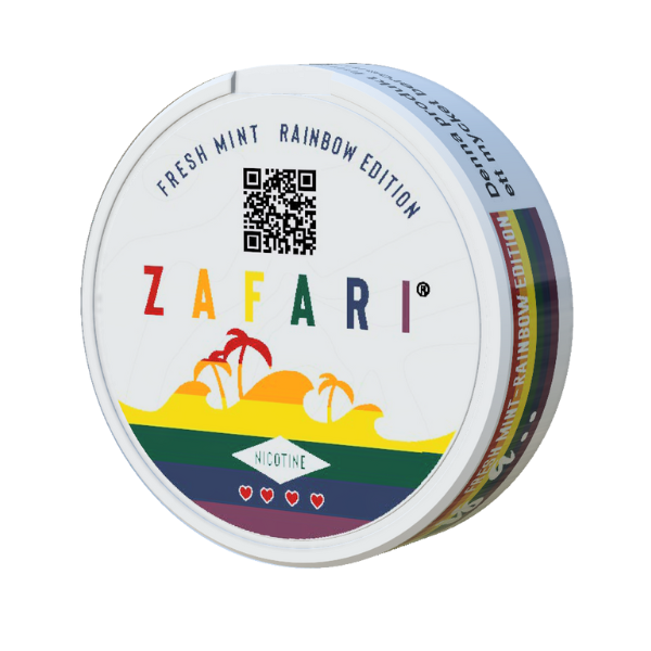 ZAFARI Fresh Mint Rainbow edition nicotinezakjes