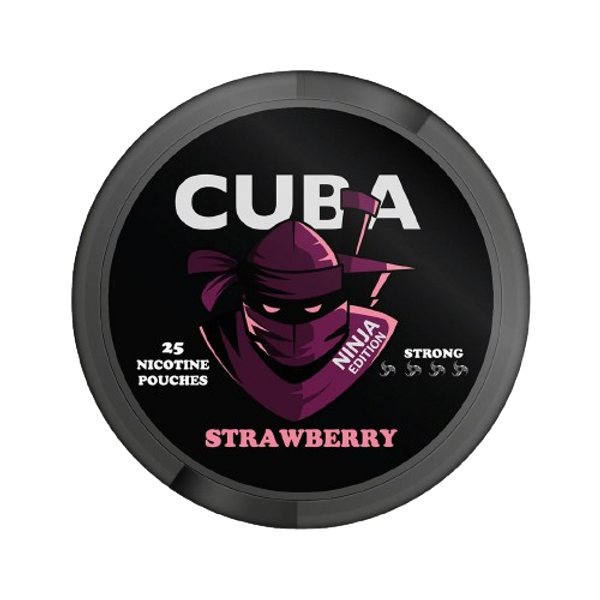 CUBA Ninja Strawberry nikotino maišeliai