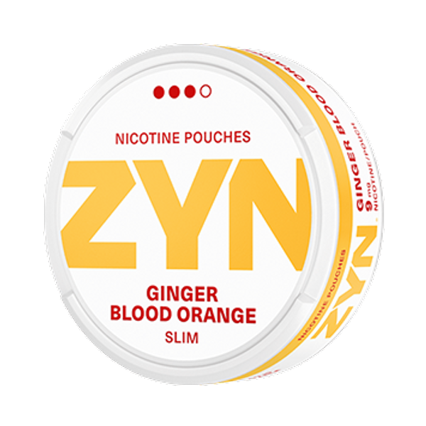 ZYN Ginger Blood Orange Strong nicotine pouches